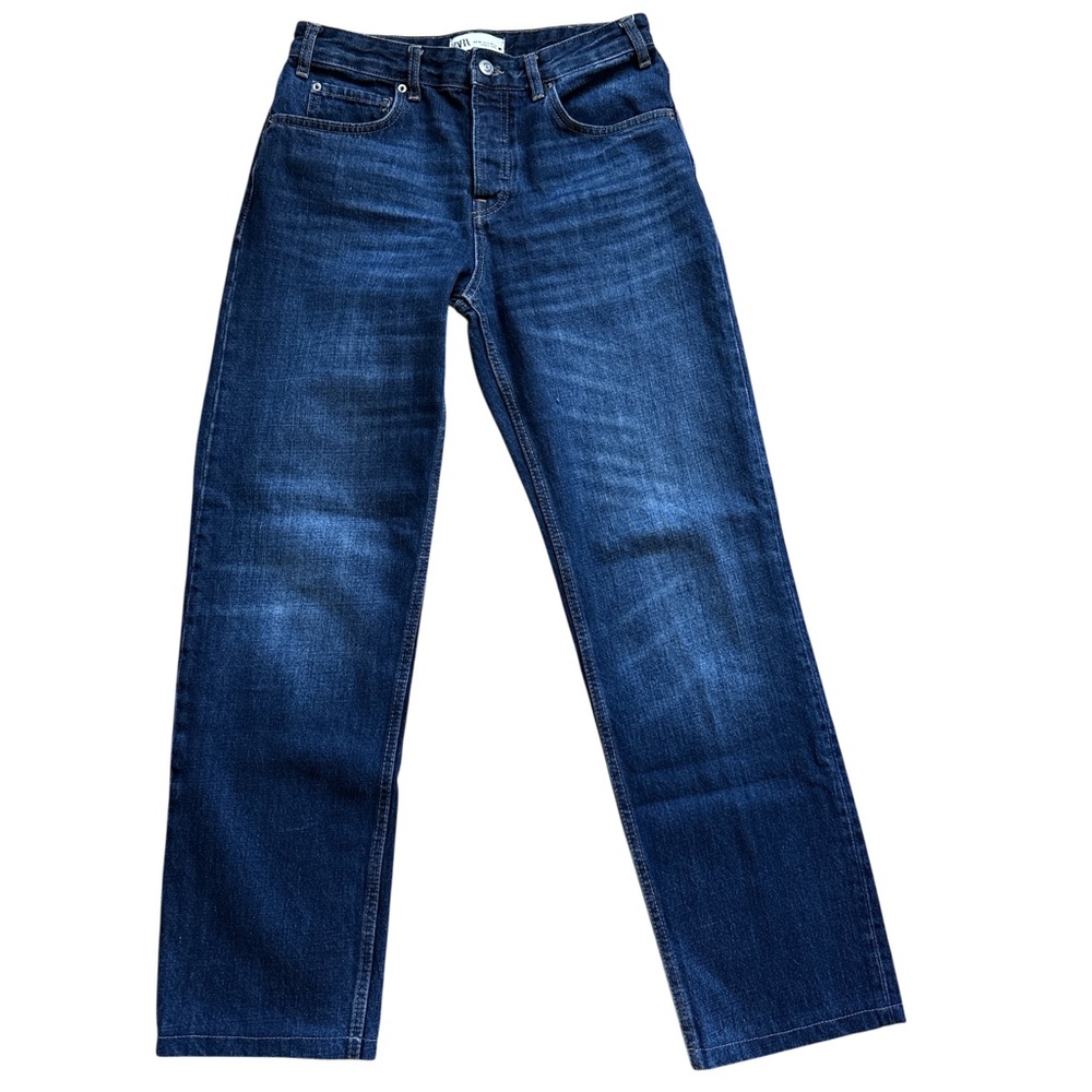 Zara Deep Blue Denim Pants